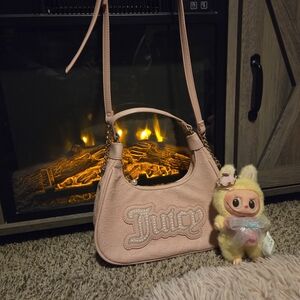 Juicy Couture Pink Diamond Pearl Hobo Crossbody